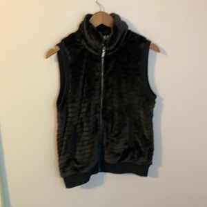 Black Fur Vest